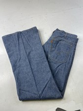 Vintage Levi's Jeans Pants Blue Chambray Bell Bottom Orange Tab USA