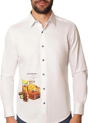 Robert Graham MULFORD Drink Series Decanter $258 Small Classic Fit NWT S