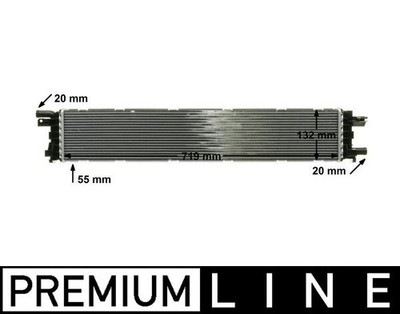 mitte MAHLE CIR 12 000P Niedertemperaturkühler, Ladeluftkühler für AUDI