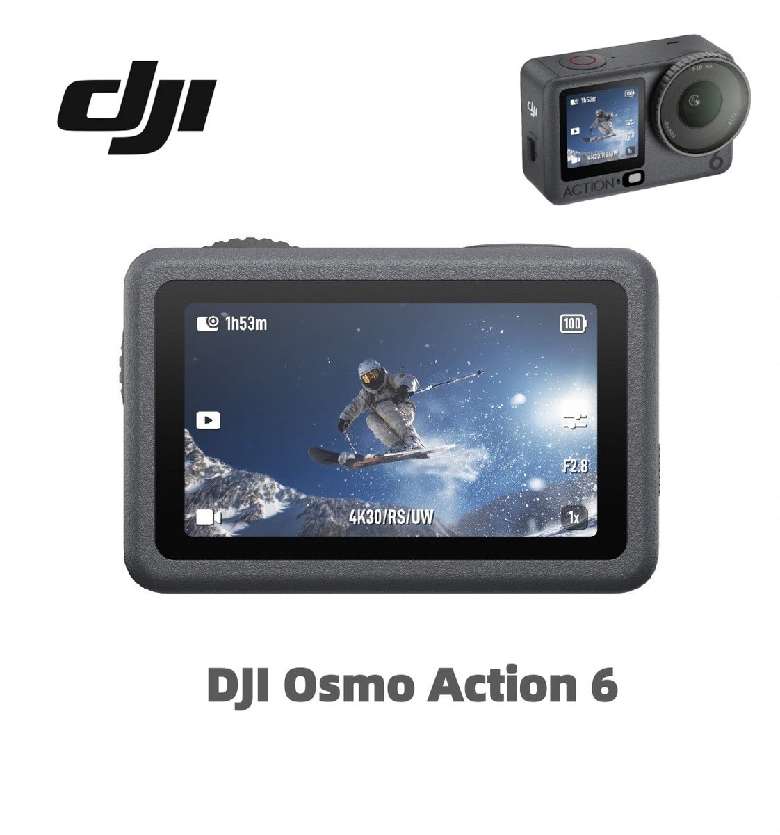 DJI Osmo Action 6 Standard Combo – Variable Aperture Sports Camera