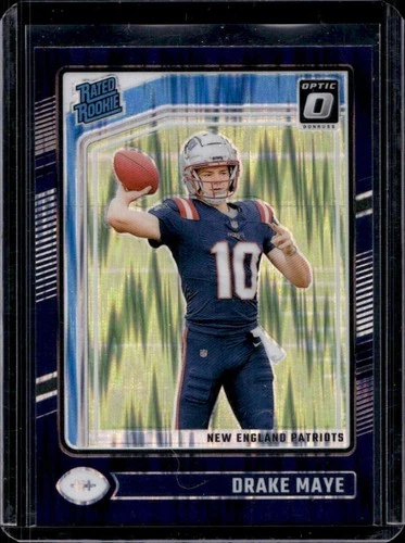 2024 Panini Donruss Optic Drake Maye Purple Shock Rated Rookie #229 Patriots