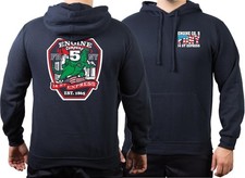 Hoodie navy, New York City Fire Dept. E-5 Godzilla, mehrfarbig