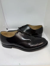 EUC Craddock Terry 12 WIDE Black Military Dress Shoes 1988 biltrite Heel