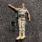 GI Joe Desert Army Ranger SAWS Gunner 12" Action Figure 2002 - Loose -