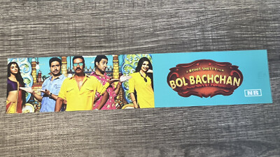 2012 Bol Bachchan Movie Theater Mylar Poster 2 x12  Amitabh  Asin Thottumkal