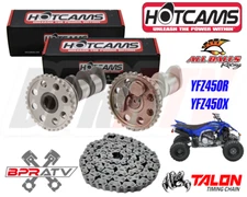 YFZ450R YFZ 450R 450X SE Hotcams Hot Cams Stage 2 TWO Camshafts Cam Timing Chain