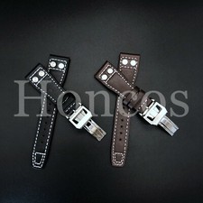 22MM Leather Strap Band Deployant Buckle Clasp Fits for IWC Big Pilot Aviation