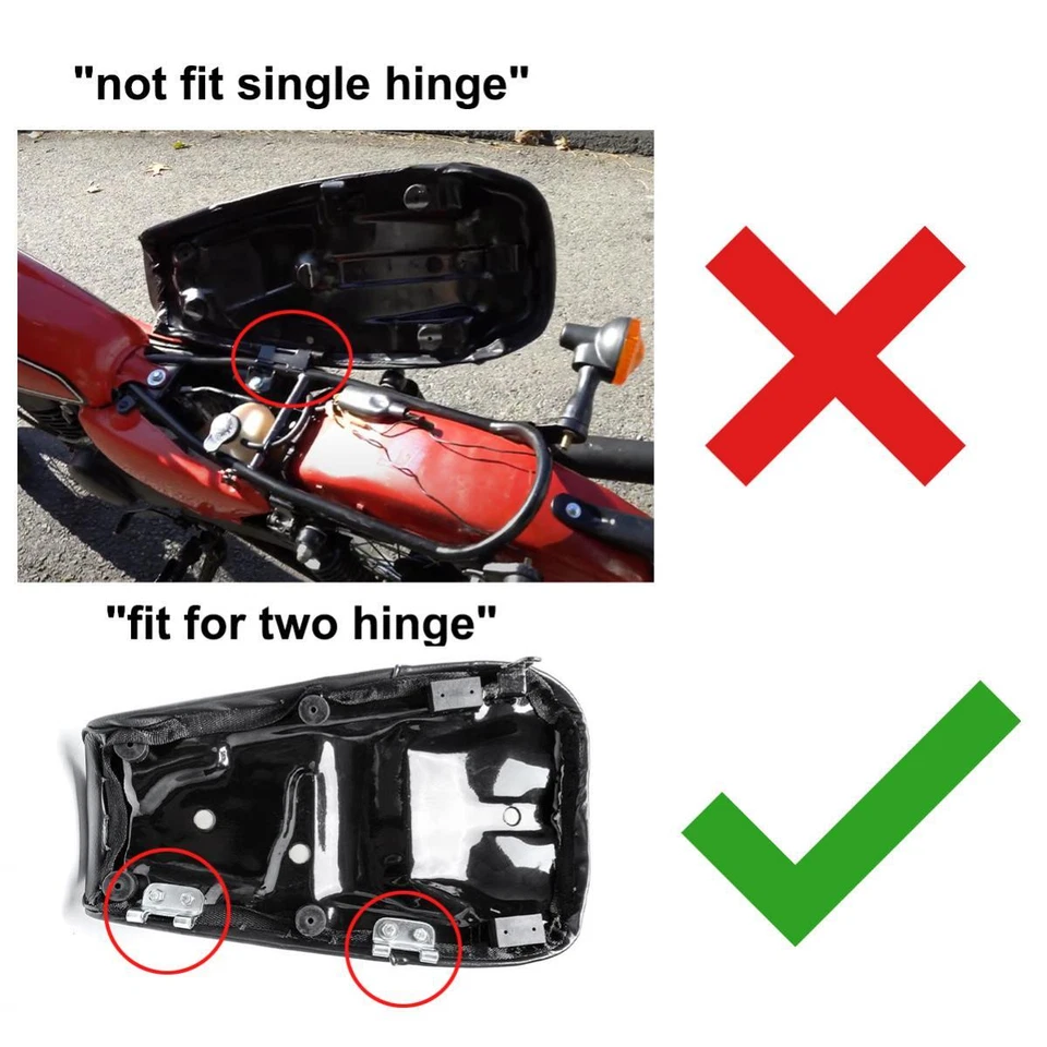 ПОДХОДИТ ДЛЯ YAMAHA ENDURO DT100 MX100 1977-1983 СИДЕНЬЯ ЧЕХОЛ СЕДЛО В СБОРЕ ЖЕЛЕЗА ОСНОВАНИЕ ЧЕРНЫЙ - Изображение 2 из 4