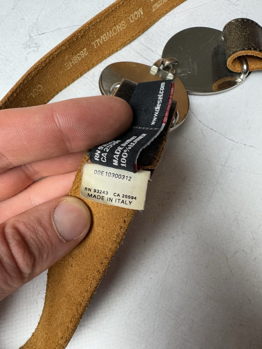 DIESELヴィンテージベルト　made in Italia RARE! Vintage Leather belt DIESEL ITALY | eBay
