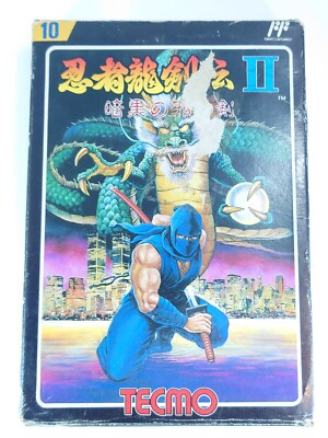 Ninja Ryukenden II 2 Famicom Nintendo FC NES NTSC-J Complete Japan