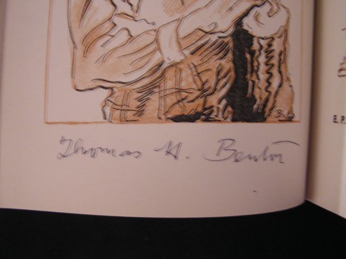 Illustrator THOMAS HART BENTON SIGNED Jesse Stuart TAPS FOR PRIVATE TUSSIE - Picture 3 of 5