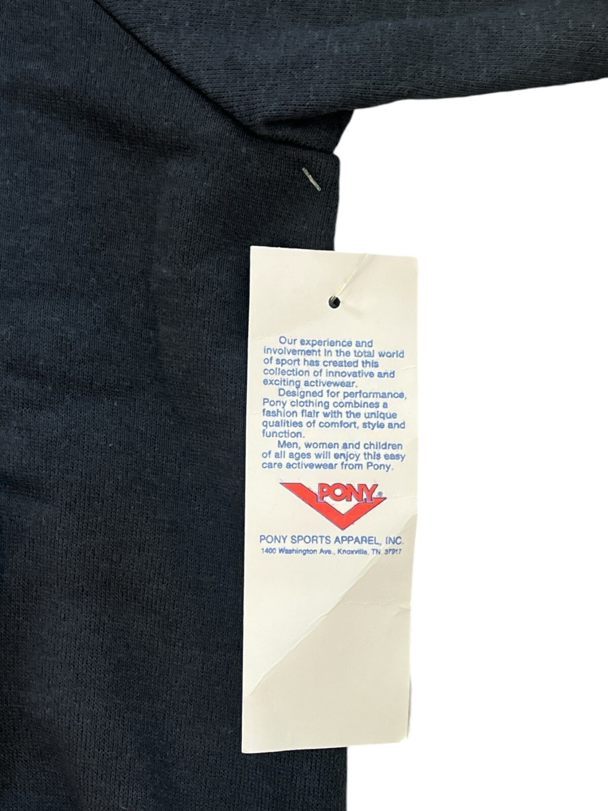 felpa girocollo pony vintage uomo taglia large fondo di magazzino nuova con etichetta anni 80 made in USA