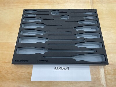 #ad Snap on Tools TITANIUM FOAM Tray for 16pc Soft Grip Screwdriver Set FMSGD01BDT $199.95