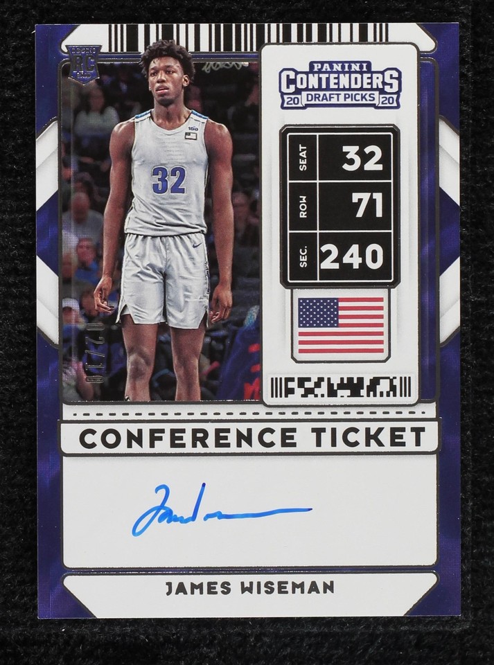 2020-21 Panini Contenders Draft Picks - James Wiseman #53 - 1 of 2