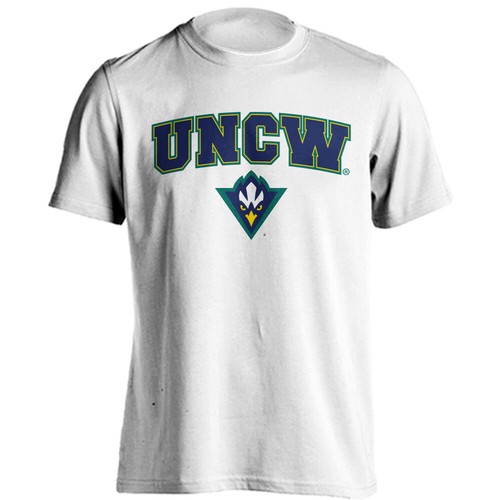 University of North Carolina Wilmington UNCW Text Logo Short Sleeve T-shirt - Picture 7 of 15