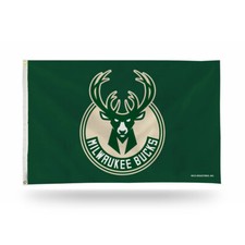 Milwaukee Bucks NBA Banner Flag  3' x 5'  36" x 60"  NEW