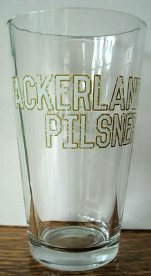 Packerland Pilsner Hinterland Brewing Company Logo Pint Beer Glass Craft Packers