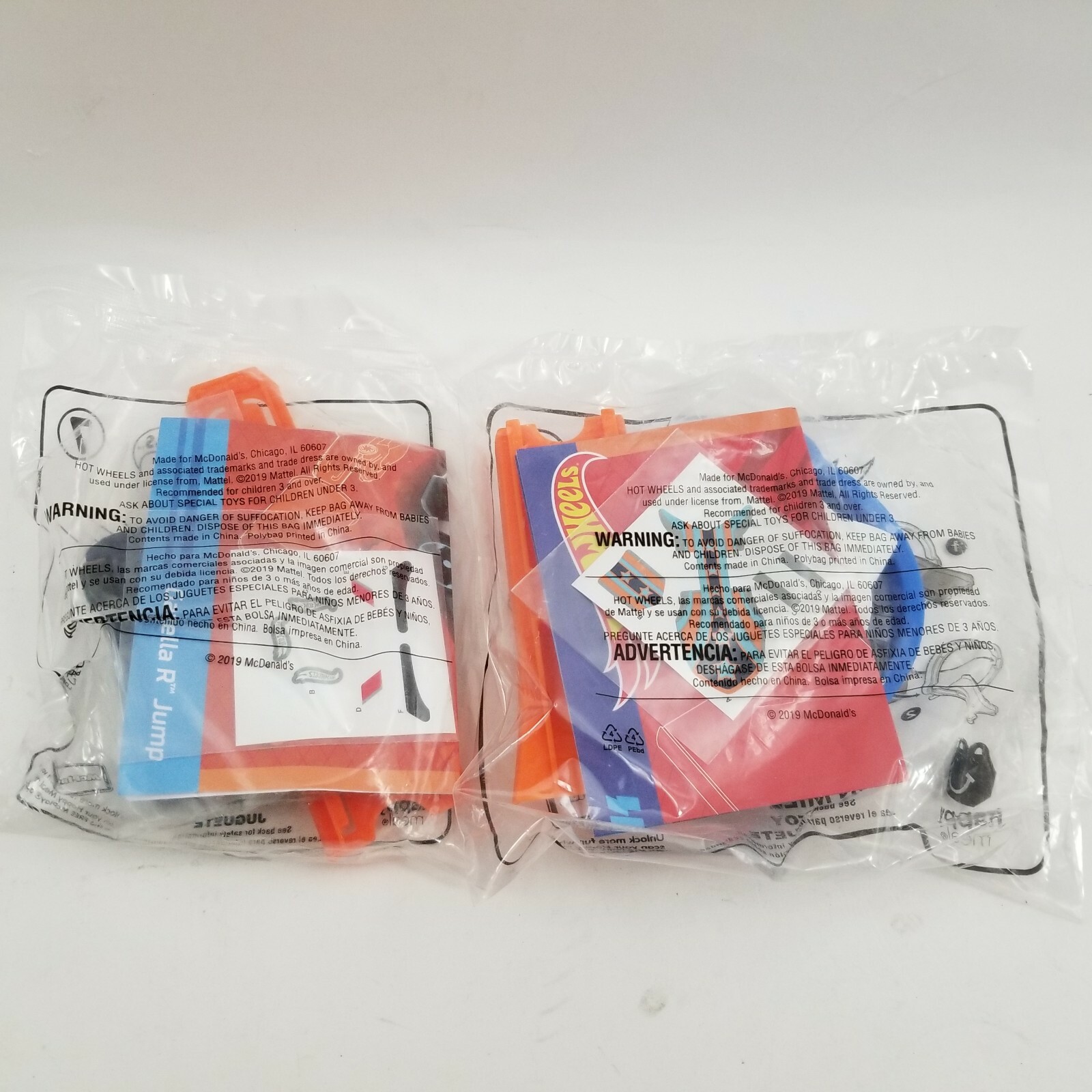 2019 McDonald Happy Meal - Hot Wheels Gazella R Jump & Twin Mill Hoop Brand New