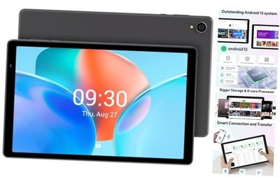  Android 13 Tablet, 10.1'' Tablet with Octa-core Processor, HD IPS Space Gray
