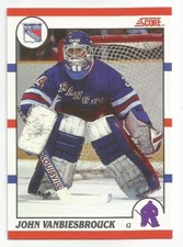 JOHN VANBIESBROUCK 1990-91 SCORE BILINGUAL CARD NM-MT+ CONDITION