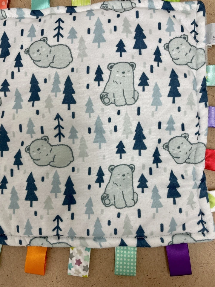 Mary Meyer Taggies Cómoda Osos Polares Árticos 12 x 12 Manta de Seguridad Lovey Foto 3 de 4