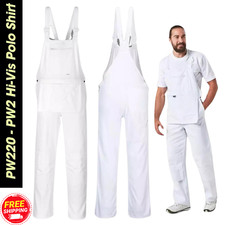 Portwest Painters Bolton Bib and Brace Coverall Overall Decorating Painting S810