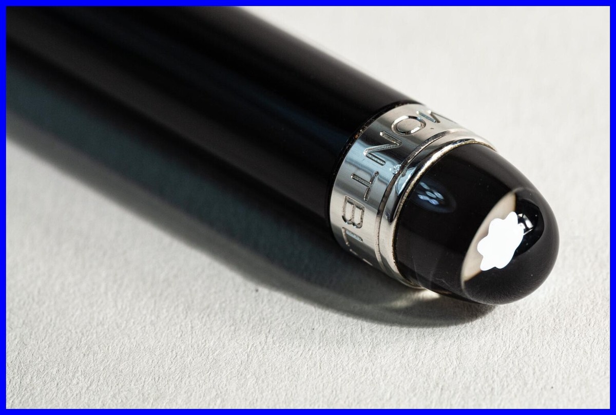 Montblanc Starwalker Resin Line Ballpoint Pen Black Platinum ID