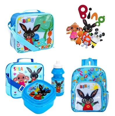 Bing Character Kids Backpack, Lunch Bag Birthday Christmas Gift for Girls & Boys