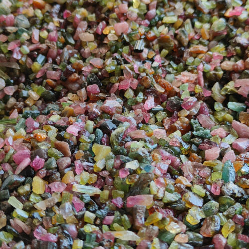 Raw mix tourmaline rough Natural multi color tourmaline rough rock gemstone CX47 - Picture 11 of 11