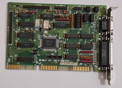DFI MIO-400KF Multi-I/O IDE Floppy ISA Controller (ACER M5105, Retro, 1993)