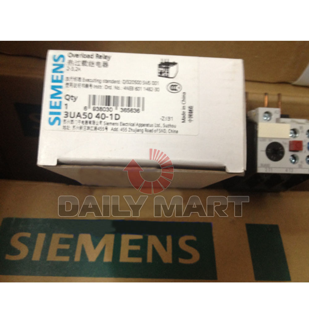 SIEMENS 3UA5040-1D 3UA50401D THERMAL OVERLOAD RELAY PLC MODULE NEW