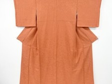 7275508: JAPANESE KIMONO / VINTAGE IROMUJI KIMONO / SILK / WOVEN FLOWER  PLANT