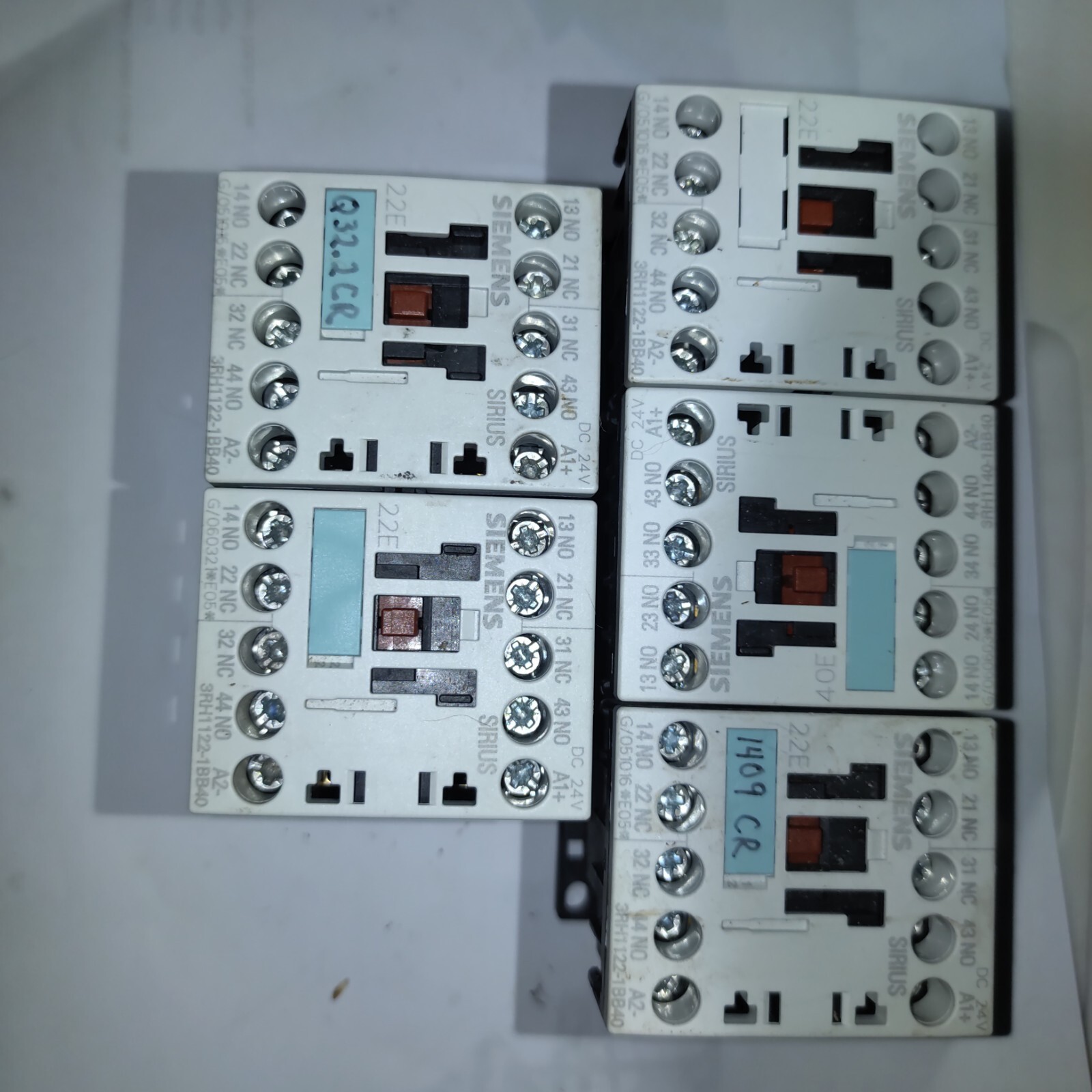 Siemens 3ZX1012-0RH11-1AA1 Contactor, 24VDC, 10 Amp, 600 VAC - USED lot ...
