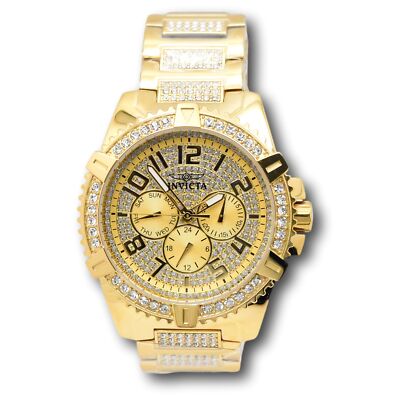 Invicta Celestial Luxe Men's 45mm Pave Crystal Multi-Function