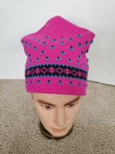 De Colección BYPAR FILMAR CORP MULTICOLOR AÑOS 90 Raro Tejido Gorra Gorro Lana Virgen Sombrero Canadá