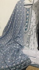 New pakistani designer salwar kameez stitched Large Size.