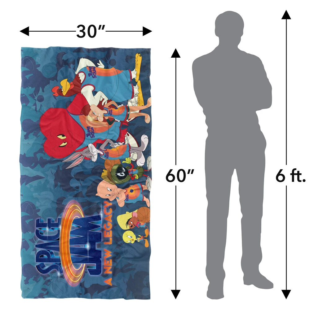 Space Jam: A New Legacy Toon Squad Officially Licensed Beach Towel 30"x60"