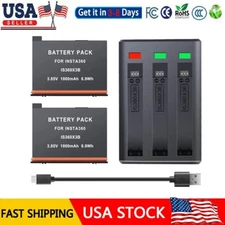 Fast Charge Hub + 2Pcs Insta 360 X3 Battery For Insta360 ONE X3 Action Camera