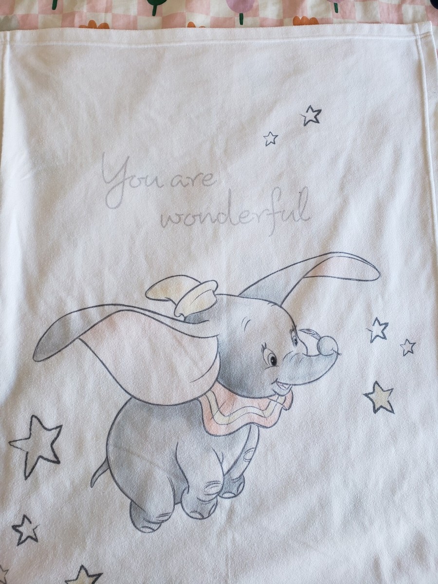 Grey Fleece Throw Elephant Throw Asda Herding Disney Dumbo Flannel