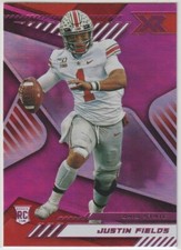 Justin Fields 2021 Panini RC Rookie Chronicles Xr Draft Picks Pink #180