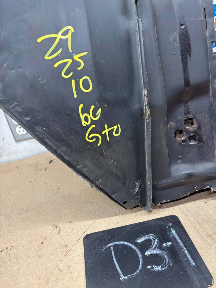 Chevelle GTO 1967 1966 Cutlass Lemans puerta atasco jamba bisagra pilar capucha cortada OE Foto 2 de 4