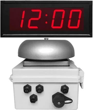 -K-M2-C Break Bell Clock System for School | Factory | Warehouse with 4-Digit 4"