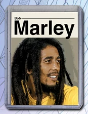 Bob Marley Artist Signed Music Art Card 4/10