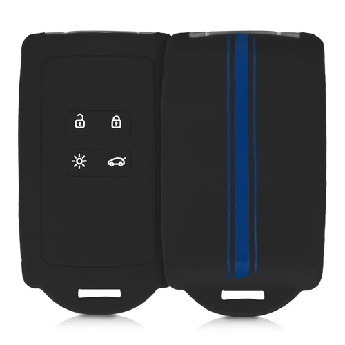 Coque pour boîtier clé de voiture Renault en silicone