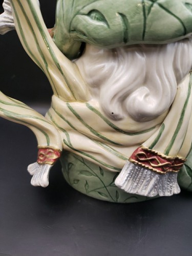 Vintage Fitz And Floyd Old World St Nick Santa Claus Teapot - Picture 15 of 24