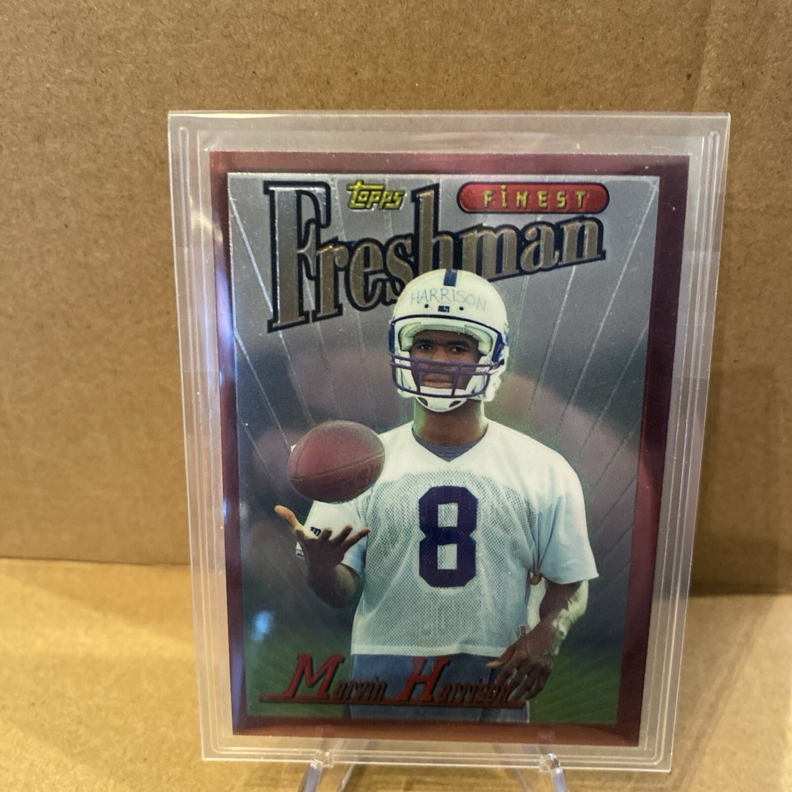 Topps Finest 1996 - Marvin Harrison Freshman RC #243 - Colts