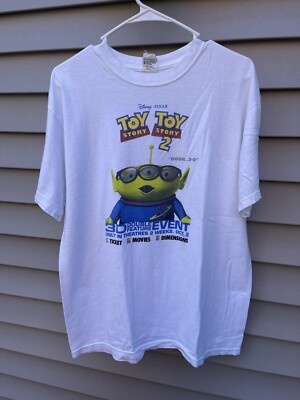 Toy Story 1 and 2 Disney Movie Promo Tee Pixar Double Feature
