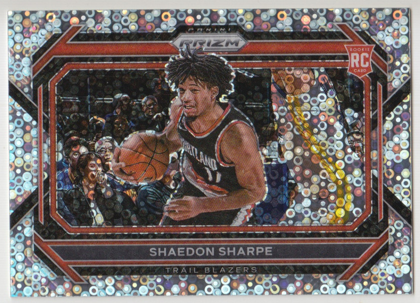 2022-23 Prizm Fast Break Shaedon Sharpe Variation Silver Disco #250 Rookie RC