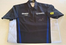 Jimmie Johnson Autographed 2011 Kobalt Lowes Race Used Crew Shirt Size L JSA COA