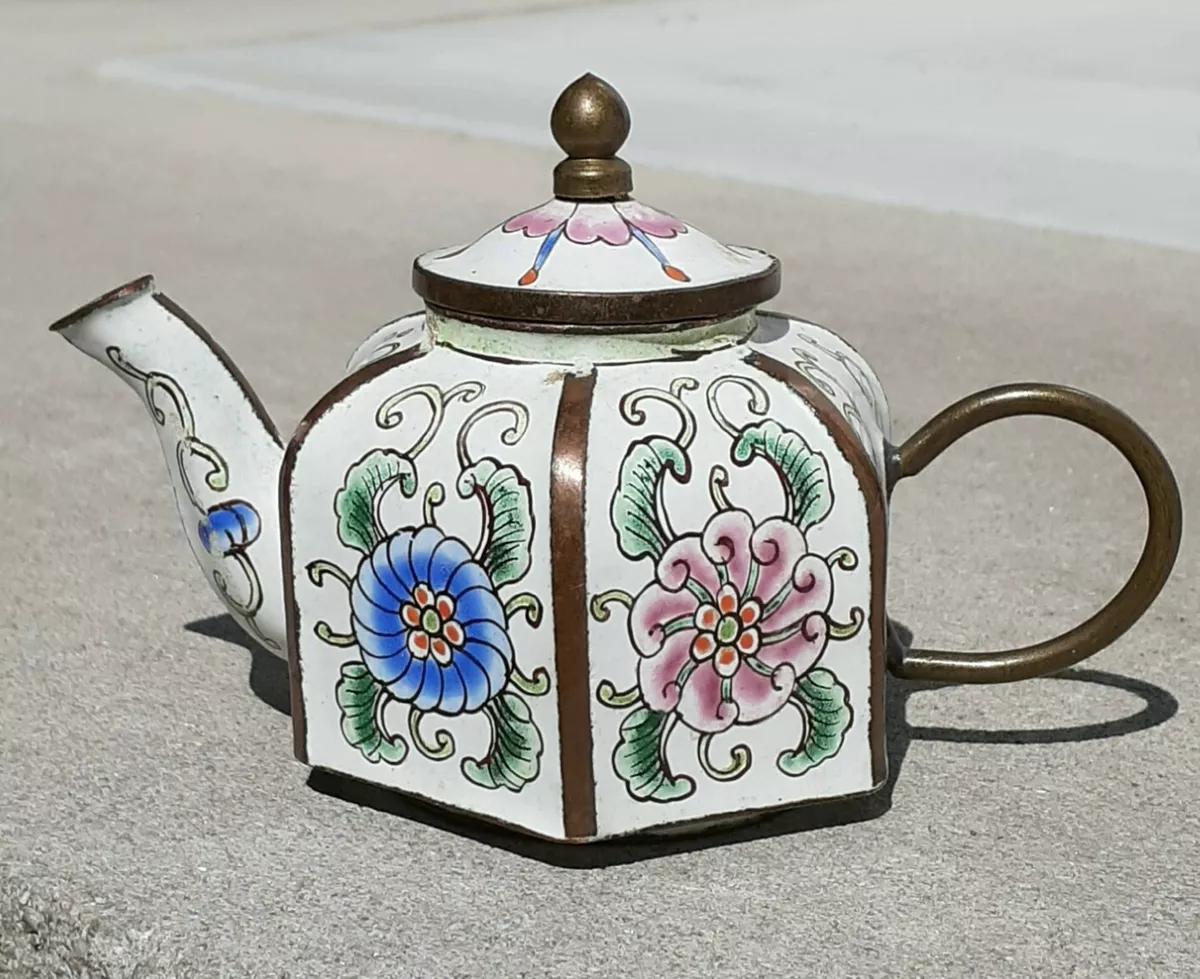 Miniature enamel teapots cheap